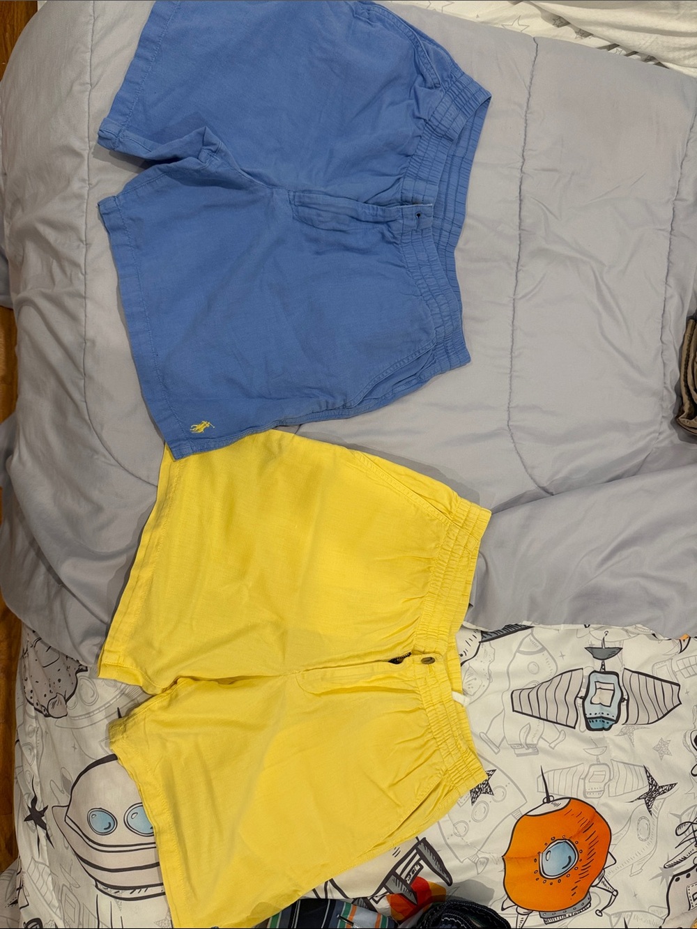 Ralph Lauren Kids Blue & Yellow Pull-On Shorts Duo